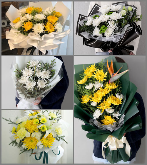 四川成都彭州市葛仙山镇普胜村白事花束代送